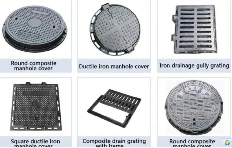 Customized High Quality Cast Iron Sewer Cover Manhole Cover From Factory Supplying