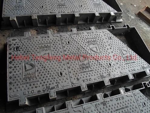 Rectangular Medium Duty En124 Ductile Cast Iron Manhole Covers