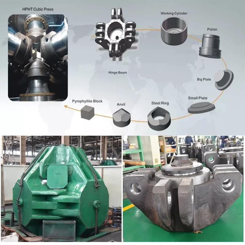 40cr Steel Forging Part for Super-Hard Materials Cubic Synthetic Diamond Press/ Hpht Diamond Making Machine