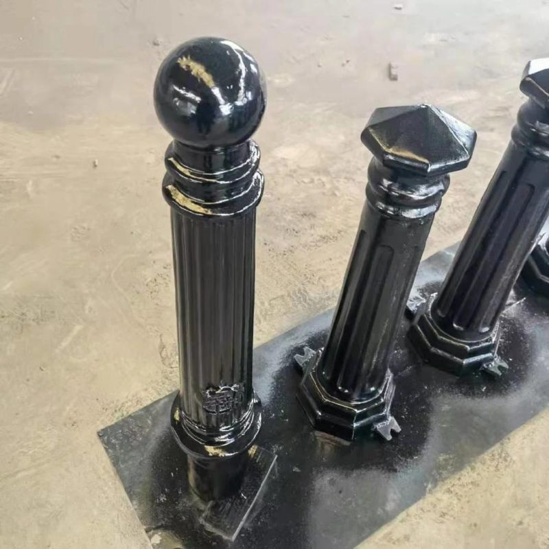 China Factory OEM Sand Casting Black Ductile Iron Aluminum Steel Parking Decorative Mooring Bollard