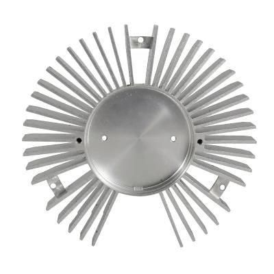 High Precision CNC Process Aluminum Extrusion Radiator Silver Anodized Splayed Pin ...