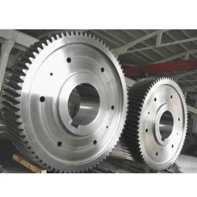 OEM Designed Mining Machinery Parts Shearing Drying Machine Large Gear Castings