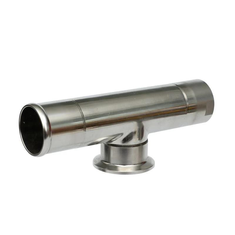 Stainless Steel 304 Sanitary Fast Installation Pipe Fitting Polish Tee