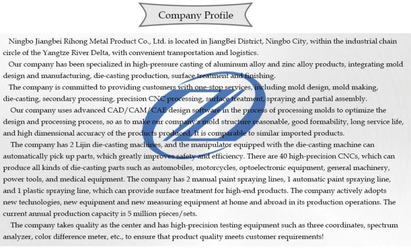 OEM High Precision Aluminum Die Casting Parts for Mechanical Parts