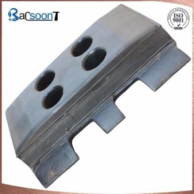 Sand Casting Steel Alloy Track Shoe/Creeper Tread for Excavator/Pushdozer