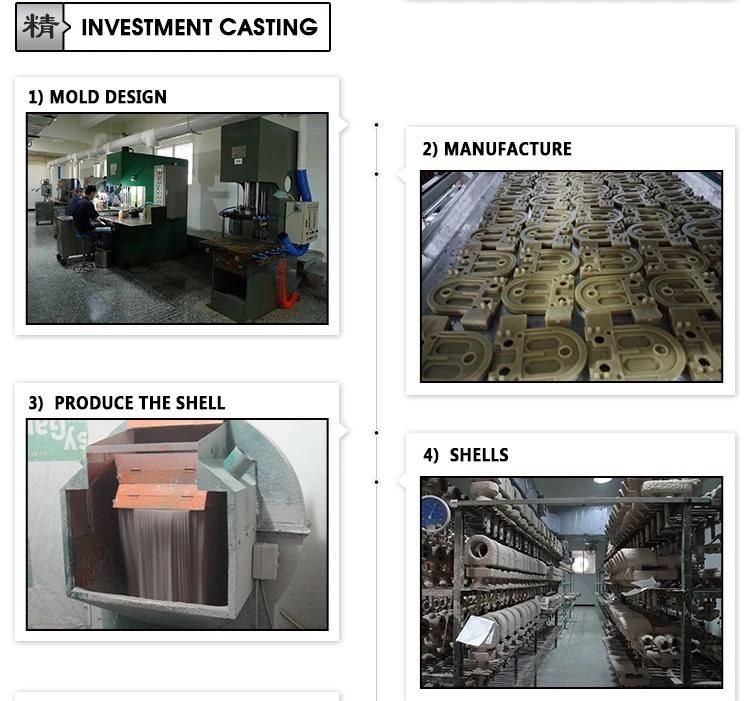 SUS 304 Investment Casting Precision Duplex Stainless Steel Lost Wax Casting