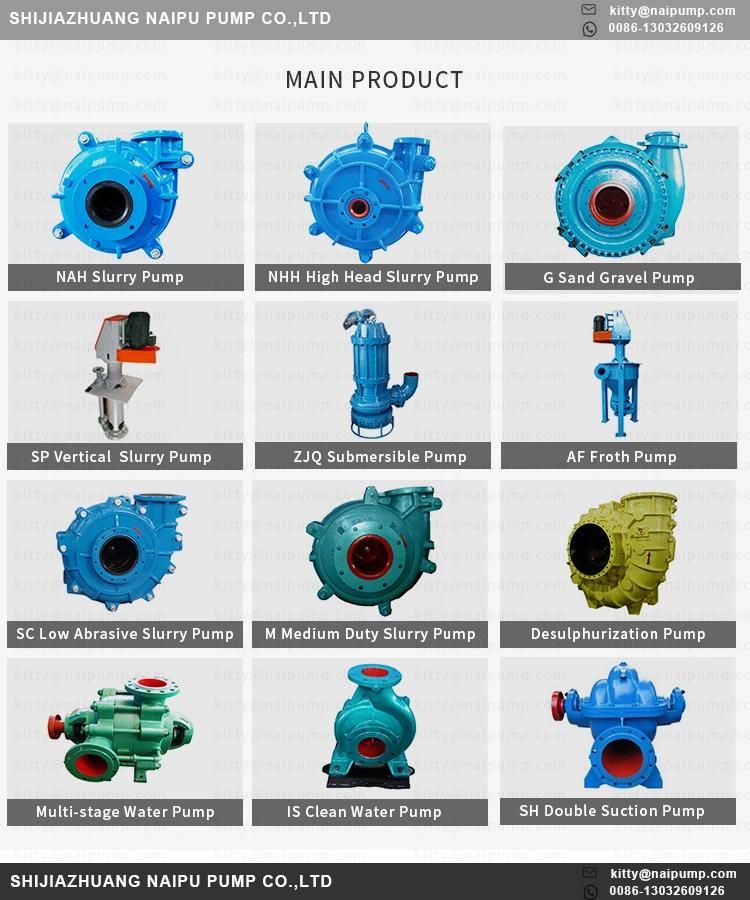 6 Vanes Closed Slurry Pump Impeller C2058A05 for 3/2 Cah Pump