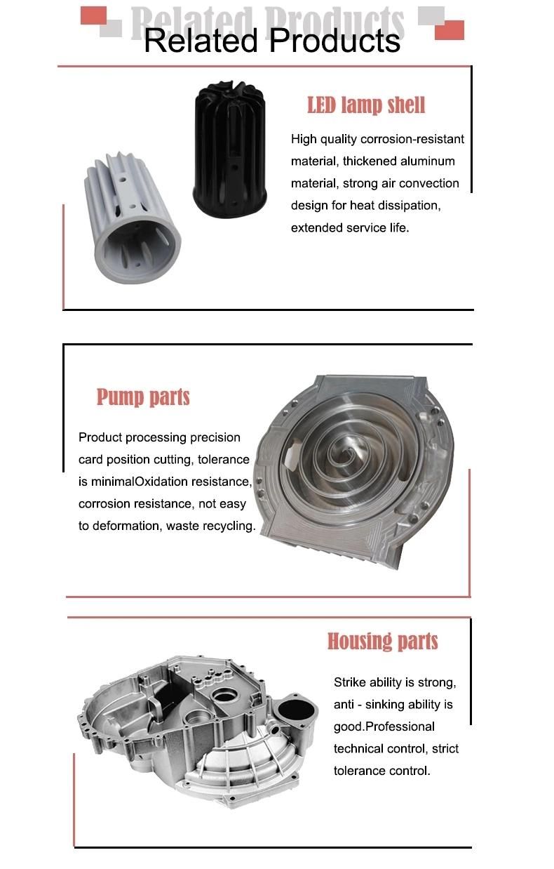 Factory Zinc Aluminum Die Cast LED Housing Die Cast Model Case Parts