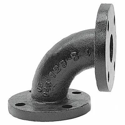 Foundry Customized Investment Casting 90 45 Degree Flanged Ductile Iron Cast Iron Elbow ...