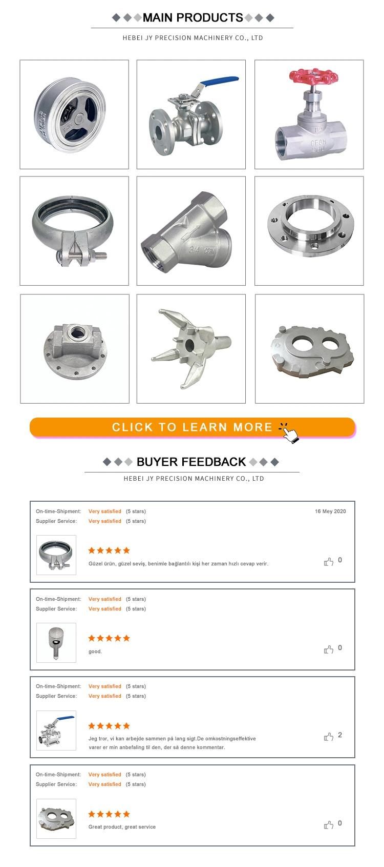 Customized OEM Stainless Steel Auto Spare Parts Clamping Parts Lost Wax Investment Casting Part