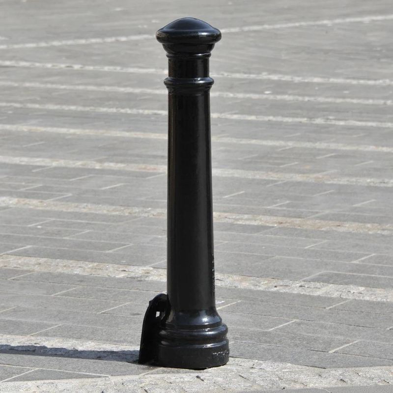 China Sand Casting Decorative Cast Iron Street Bollard Blog/ Traffic Parking Bollard for Urban Road Furniture