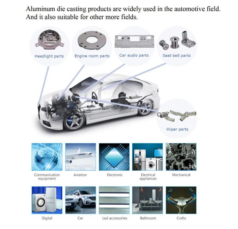 Factory Custom Sweeping Robot Parts Pressure Metal Alloy Zinc Magnesium Aluminum Die Casting