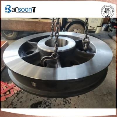 Sand Casting Steel Scored Pulley with Precision Machining