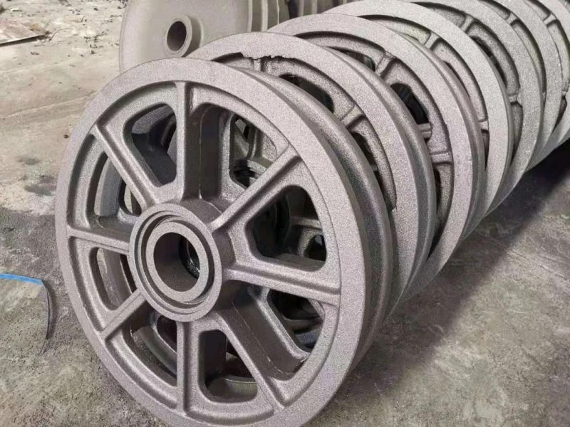 OEM Sand Casting Customized Alloy Steel Train Wheels Sprocket Wheel