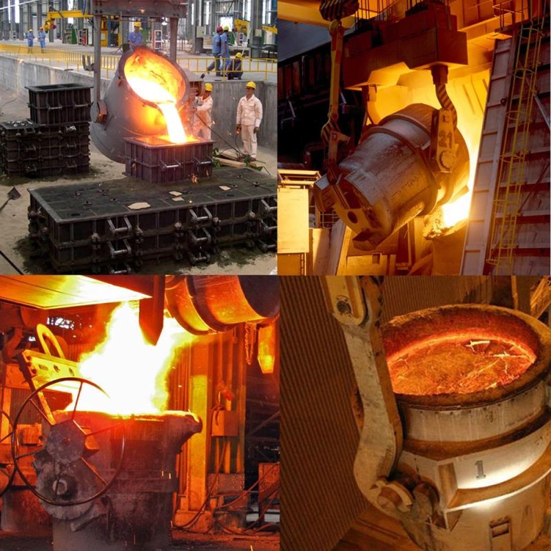 Steelmaking Electric Pouring Ladle with Hand-Wheel and Motor