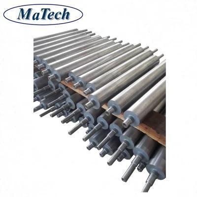 Transportation System Conveyor Parts CNC Machining Cast Steel Drum Roller