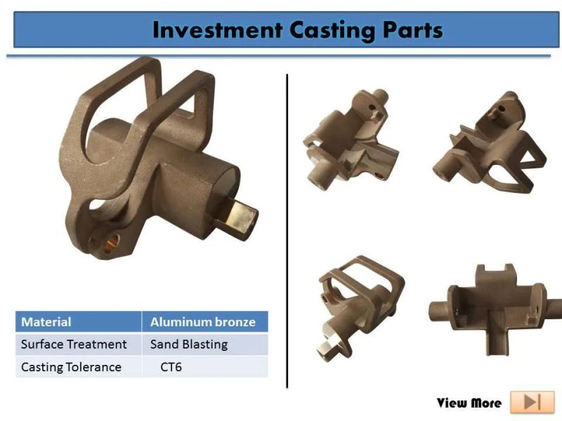 High Precision Bronze Investment Casting Parts