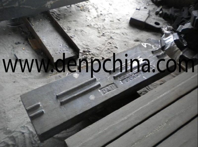 High Manganese Impact Crusher Parts Blow Bar Hammer Plate