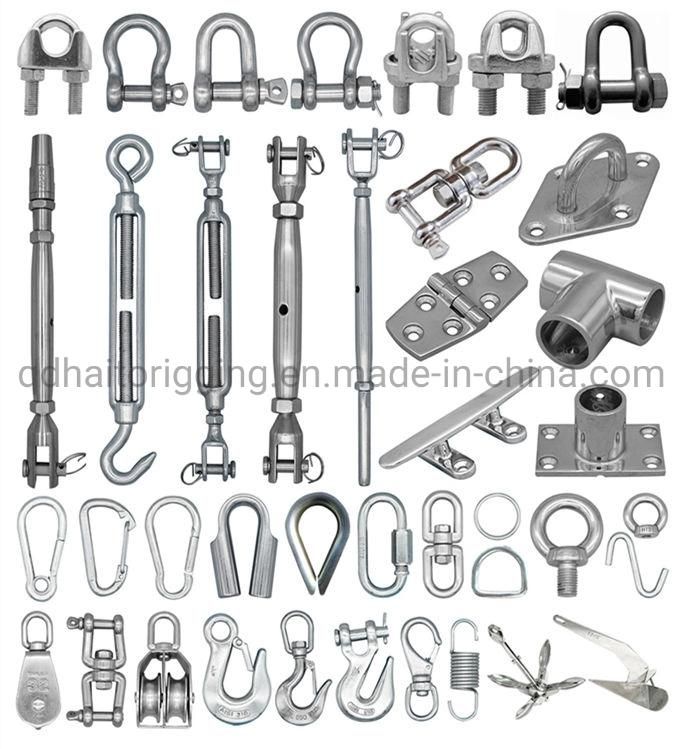 Standard Commercial EU Type Stainless Steel D Shackle