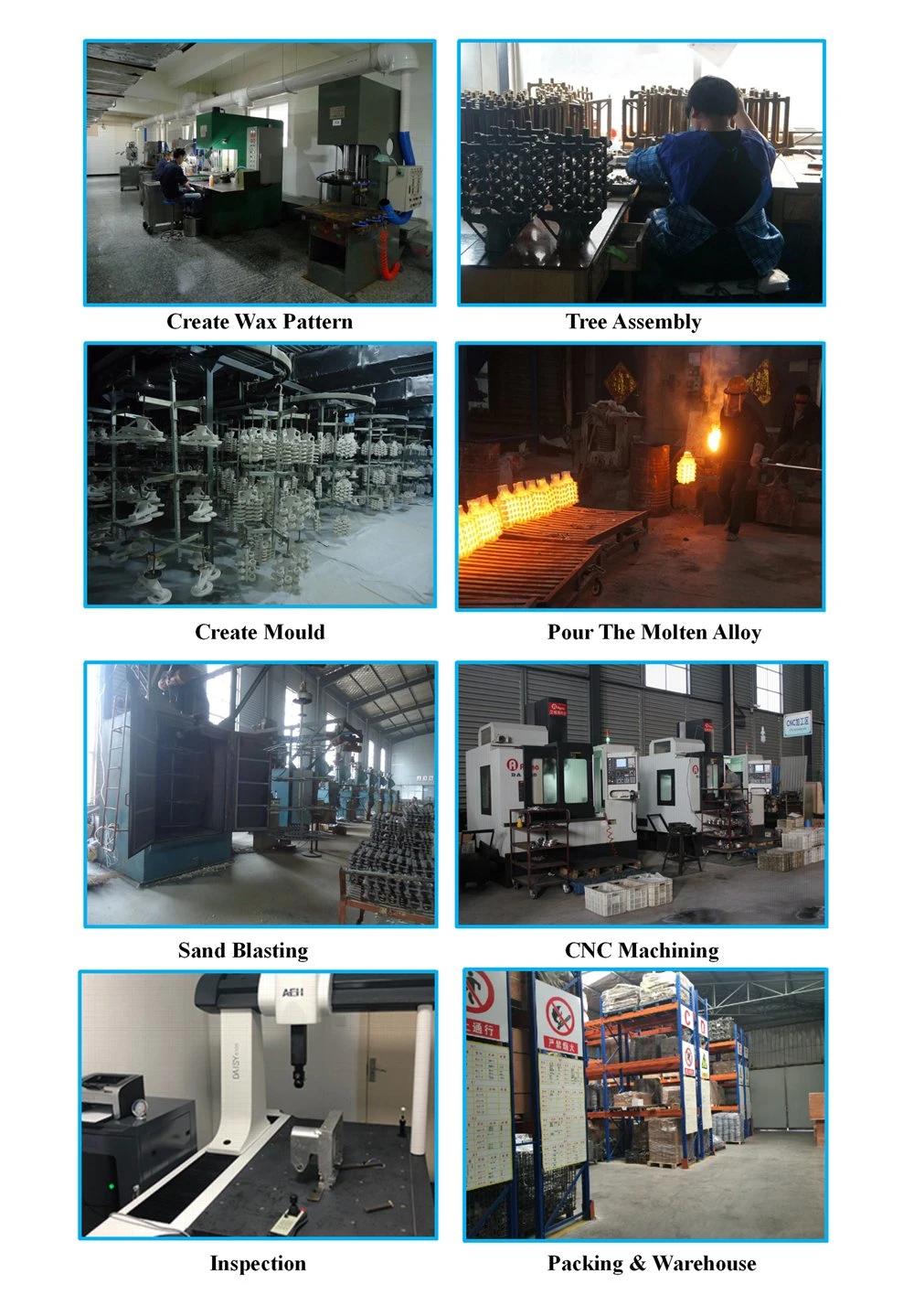 Custom Alloy Steel Casting Pump Body Parts with Powder Coating