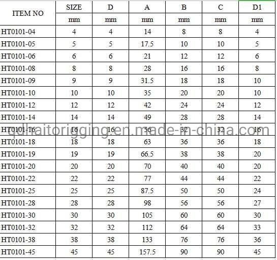 Standard Commercial EU Type Stainless Steel D Shackle