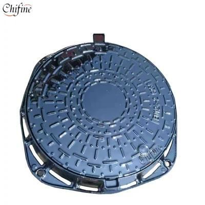 En124 D400 43kg Ductile Iron Cast Manhole Cover for Roumania Customer