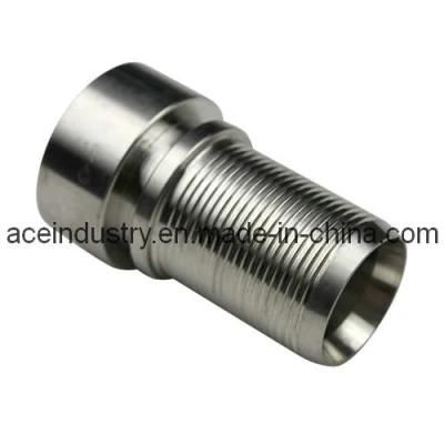 Stainless Steel Fitting Pipe CNC Machine Parts/ Tube Prcision Machining/ Aluminum Tube CNC ...