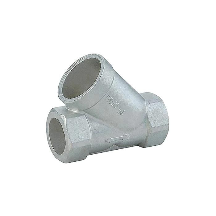 Customized Stainless Steel Reducer Tee Strainer Lost Wax Casting Irregular Pipe Fittings