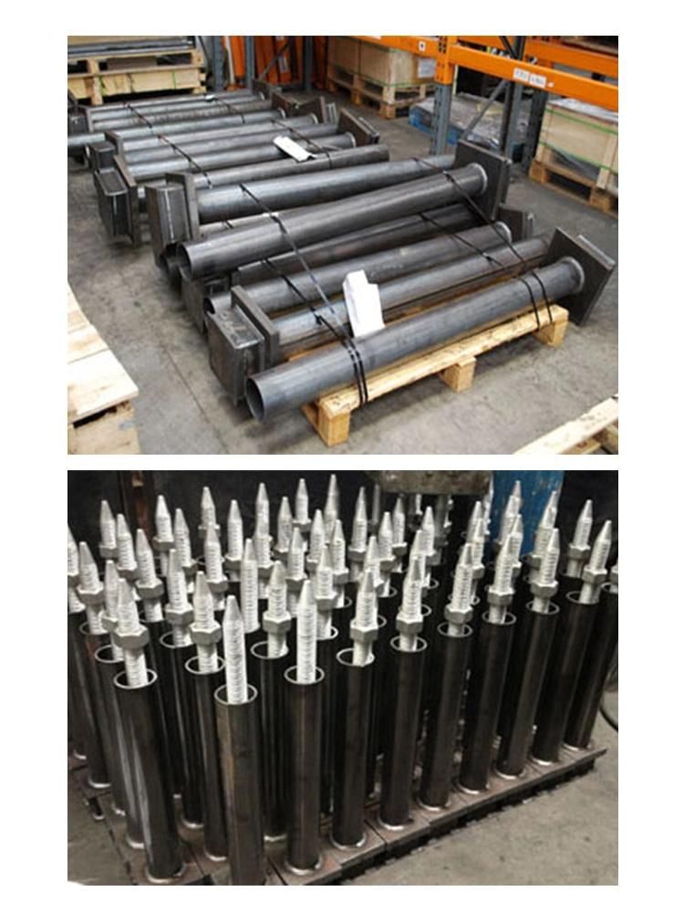 Densen Customized Carbon Steels Forgings Holding Down Bolts for Civil Engineering Fabricated Foundation Boxes or Tubes