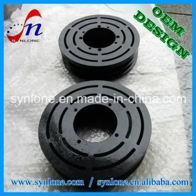 Forging Process Steel Black Pulley for Transportation Spare Parts