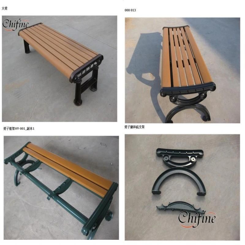 Outdoor Park Aluminum Bench Garden Metal Bench with