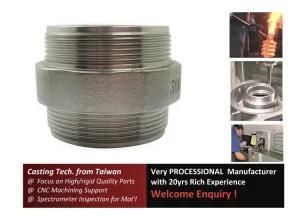 Steel Casting Threaded Fittings Machinery Part