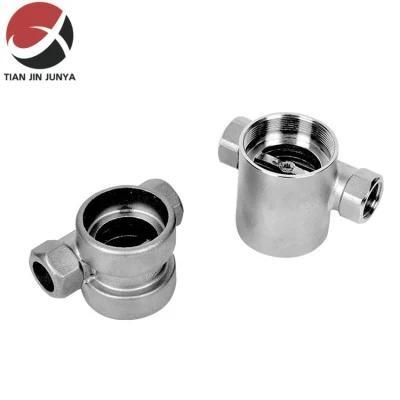 Lost Wax Casting Sanitary Stainless Steel Reducer Female Threaded Tee Pipe Fittings