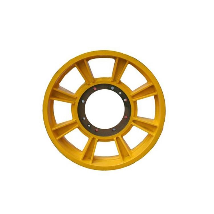 Densen Customized Elevator Accessories, OEM High Quality Ductile Cast Iron Castings Component, Elevator Door Eccentric Wheel