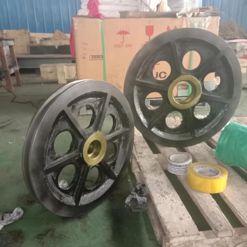 Customize Machinery Parts Gear Wheel/Flywheel/Pulley Wheel/Railway Wheel/Sprocket Wheel/Train Wheel/Worm Wheel/Waist Wheel/Back up Support Wheel/Groove Wheel