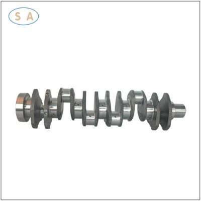 Hot Forging Diesel Engine Crankshaft for Construction Machinery
