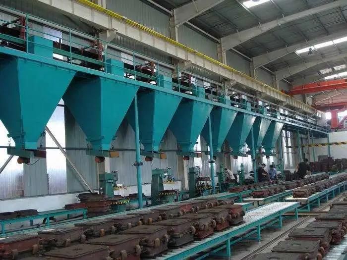 Automatic Horizontal Flaskless Continuous Casting Molding Machines Line