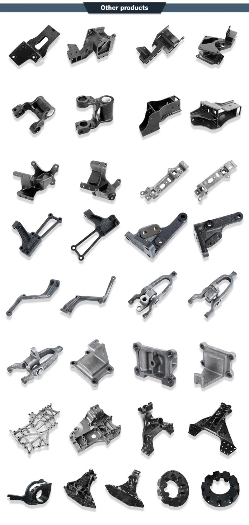 Sand Casting Nodular Cast Iron and Gray Cast Iron Iron Castings Sand Casting Truck Chassis Bracket Parts