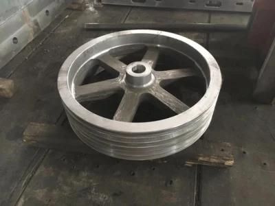 Foundry Sand Casting Cast Iron Alloy Steel Flywheel/Pulley Wheel/Rope Wheel