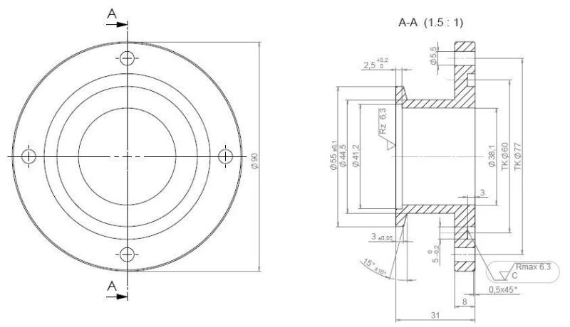 Customized Stainless Steel Precision Cast Flange