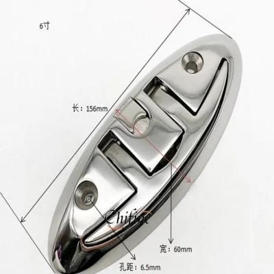 Mirror Polishing Marine Stainless Steel Flip up Pull up Folding Cleat