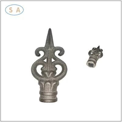 OEM Casting Garden Farm Iron Metal Fence Head Parts