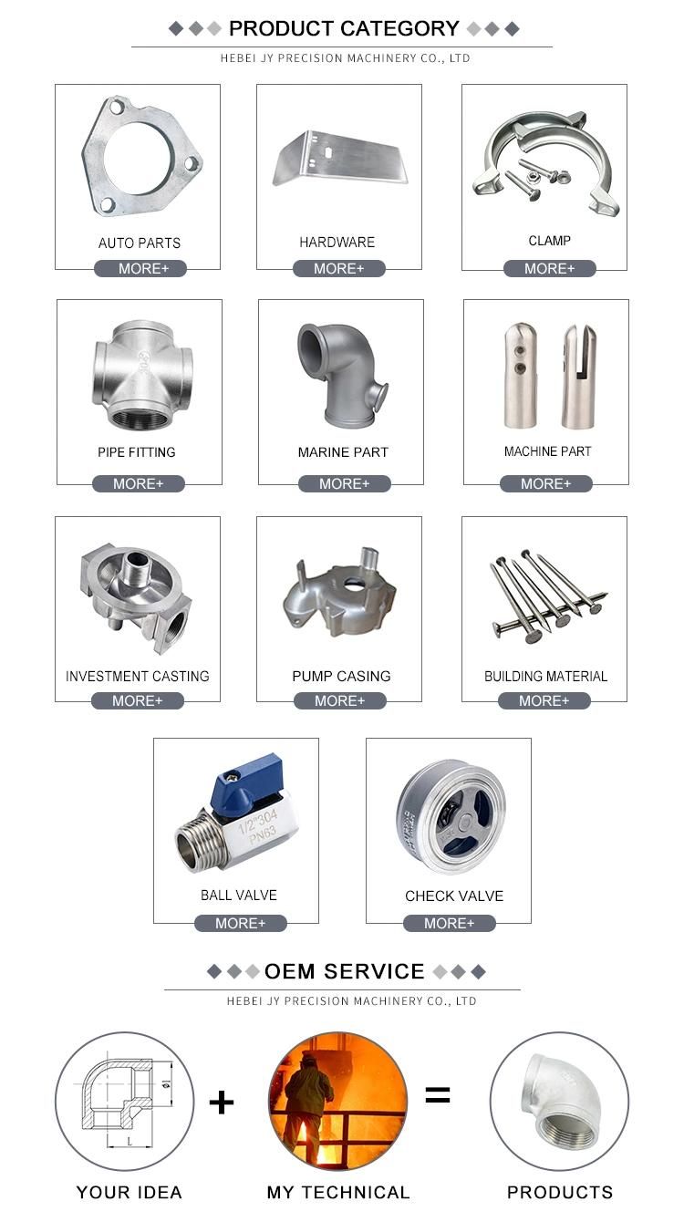 OEM Factory Stainless Steel Direct Customized Investment Casting 15mm-54mm Straight Fittings Stainless Lost Wax Casting for Plumbing Accessories