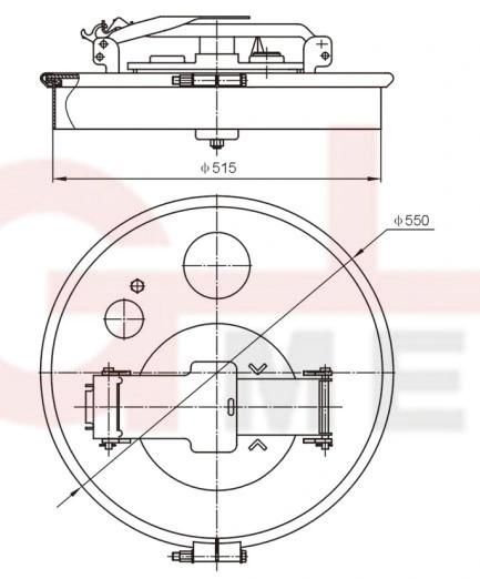 Jialong Aluminum Tank Truck Manhole Cover (C801TB-500)