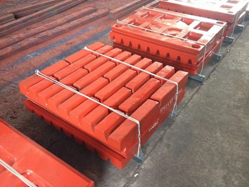 High Manganese Steel Plate Jaw Crusher Plate Wear Parts for Mining Machinery