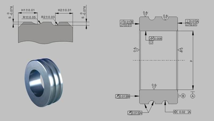 Carbide Three Dimension Ring for Rolling Cold Rolled Ribbed Steel Bar