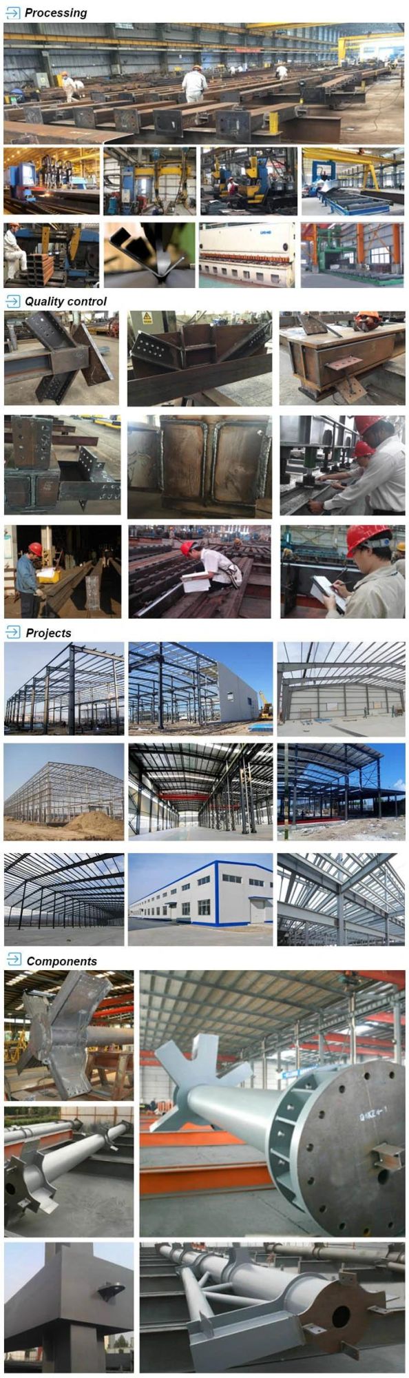 Custom Made Steel Metal Structure Welding Fabrication Work Manufacture