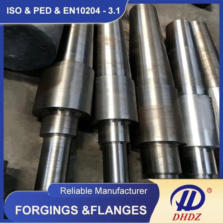 Main Shaft Steel Forging Shaft Round Hollow Bars Solid Bar Shaft