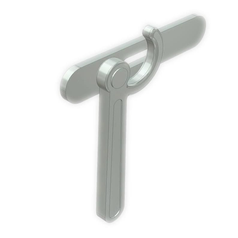 Zinc Plated Left/Right External Handle with Plate
