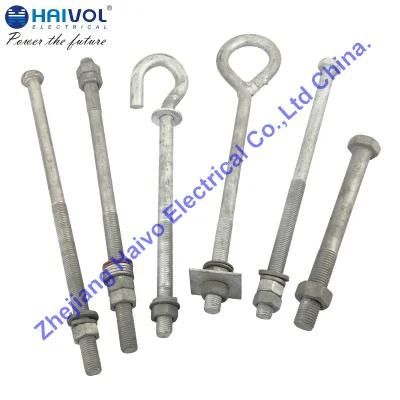 Hot DIP Galvanization Bolt and Nut for Power Transmission Line